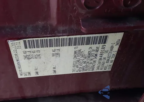 2011 Nissan Altima 2.5 S z USA, uszkodzony, nr VIN 1N4AL2AP2BN489189